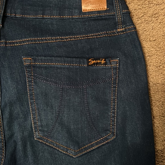 NWOT Seven 7 Mid Rise Ankle Blue Jeans Size 10 - Picture 10 of 12
